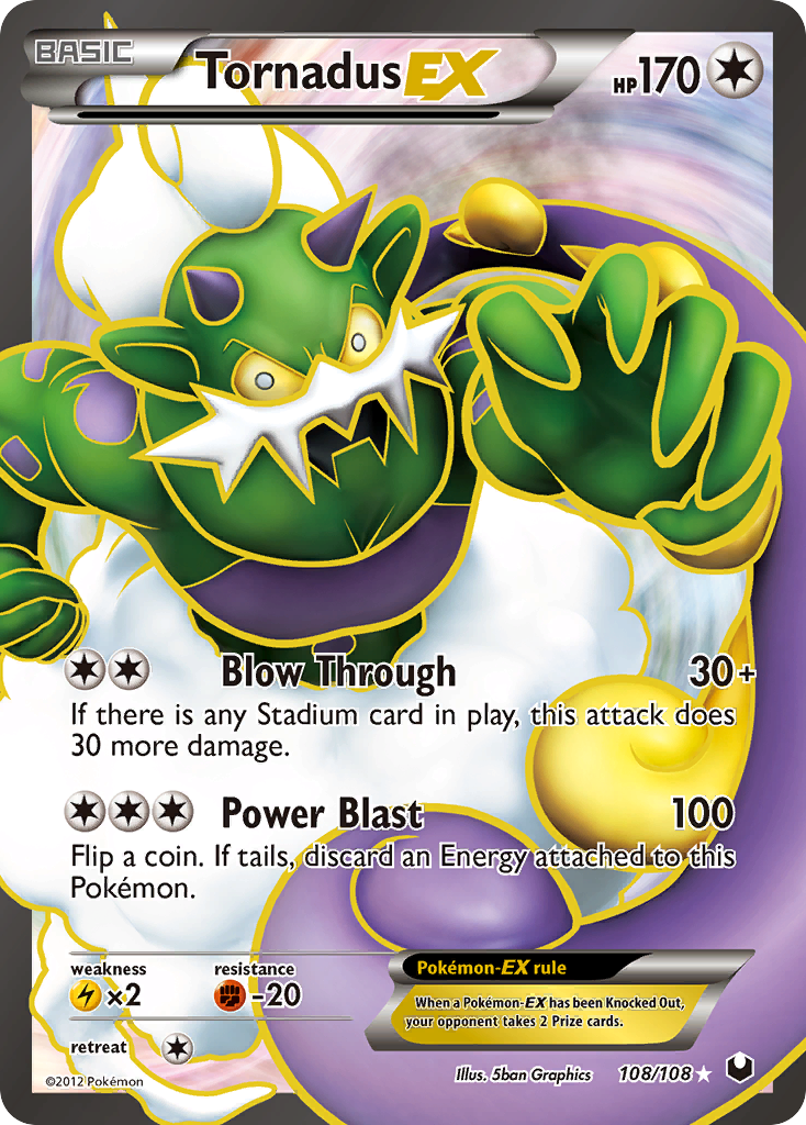 Tornadus EX (108/108) [Black & White: Dark Explorers] | Mindsight Gaming