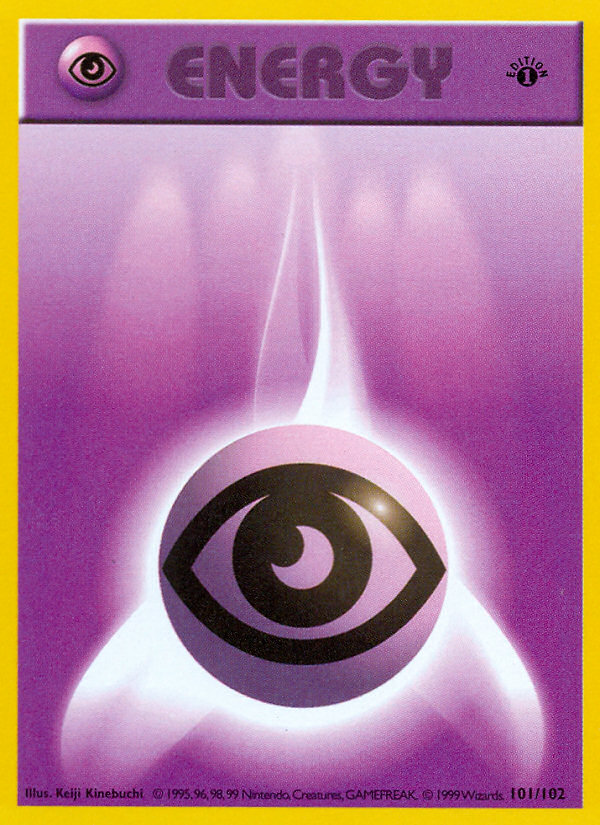 Psychic Energy (101/102) (Shadowless) [Base Set 1st Edition] | Mindsight Gaming