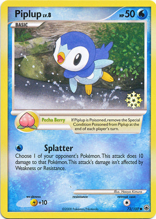 Piplup (72/100) [Countdown Calendar Promos] | Mindsight Gaming