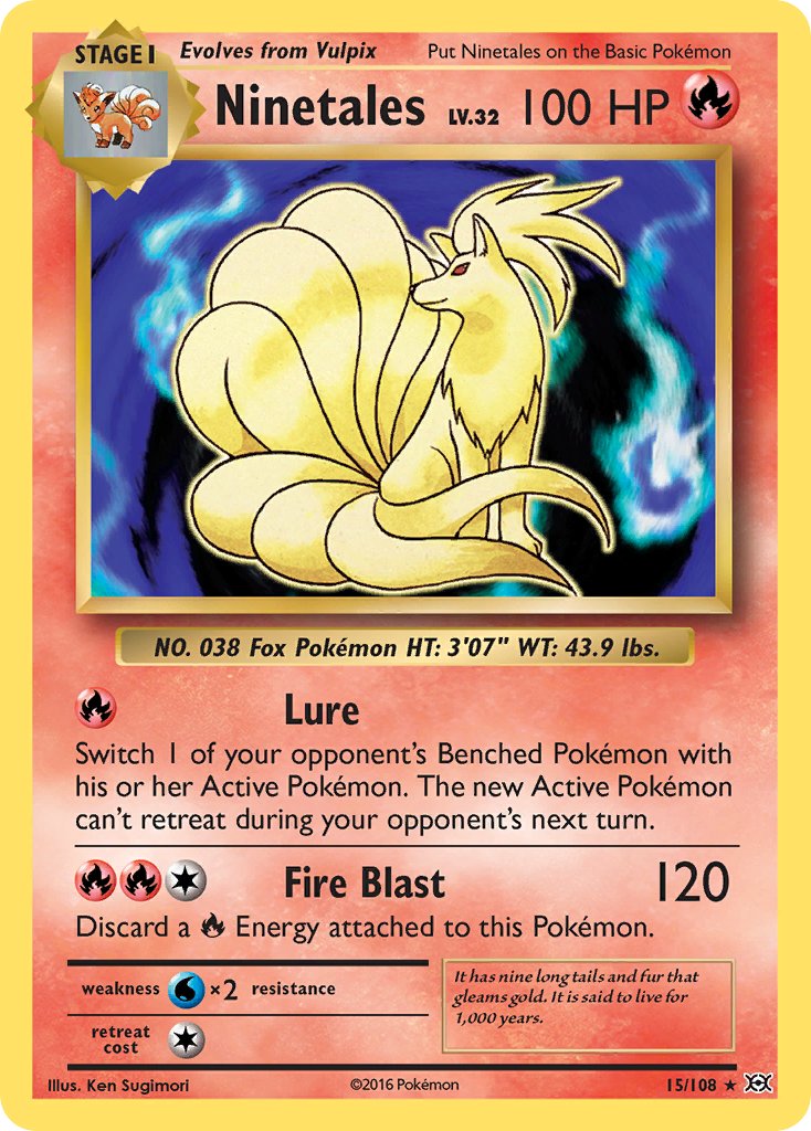 Ninetales (15/108) (Theme Deck Exclusive) [XY: Evolutions] | Mindsight Gaming