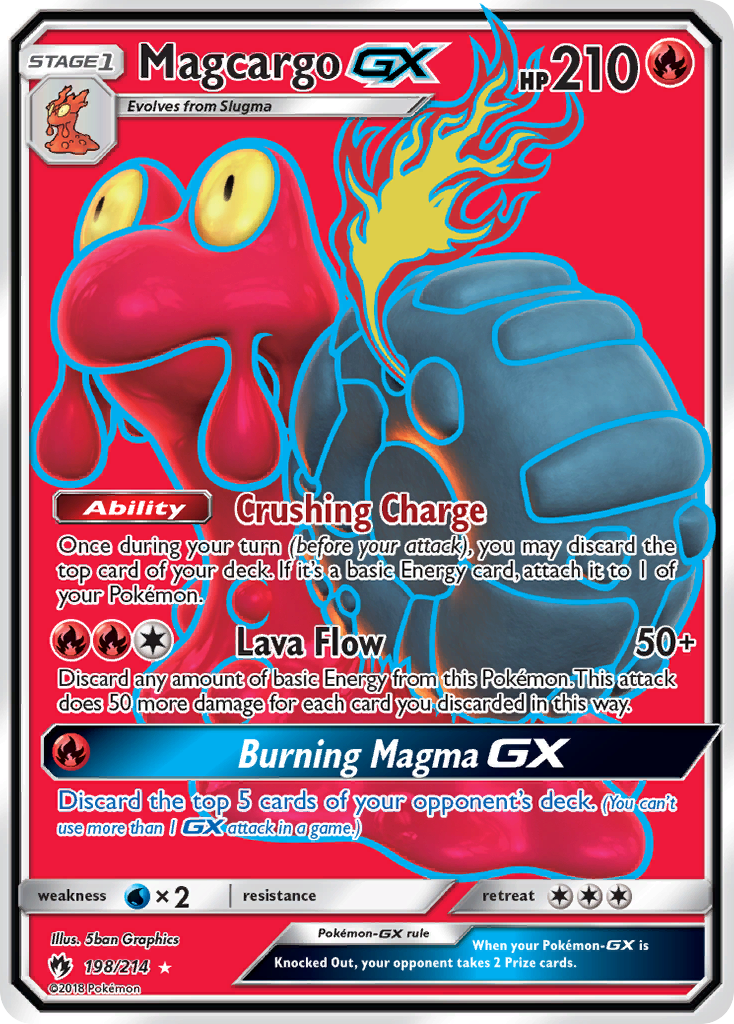 Magcargo GX (198/214) [Sun & Moon: Lost Thunder] | Mindsight Gaming