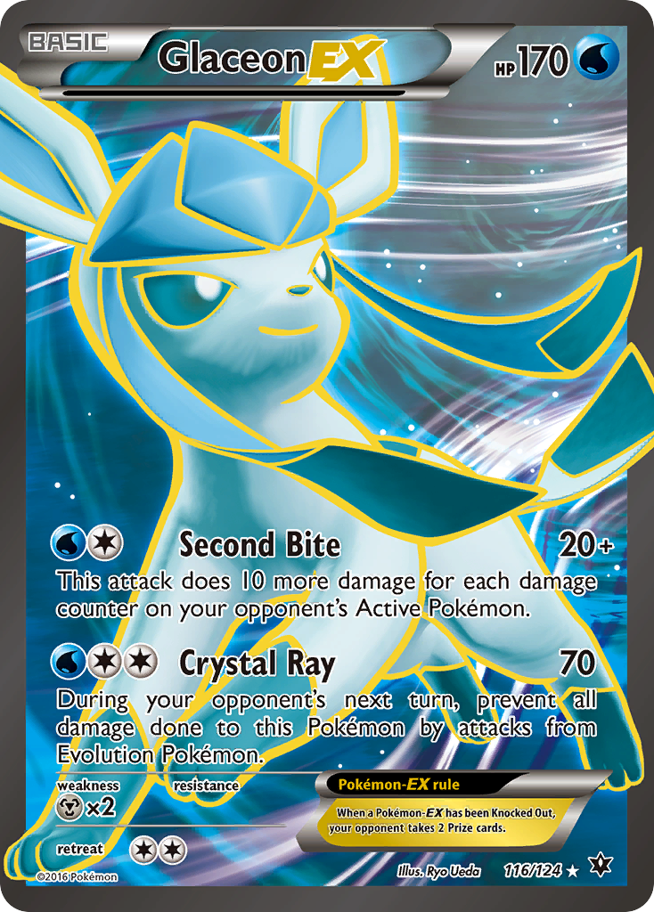 Glaceon EX (116/124) [XY: Fates Collide] | Mindsight Gaming