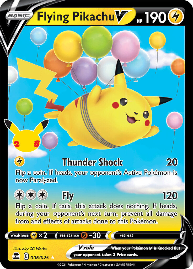 Flying Pikachu V (006/025) [Celebrations: 25th Anniversary] | Mindsight Gaming