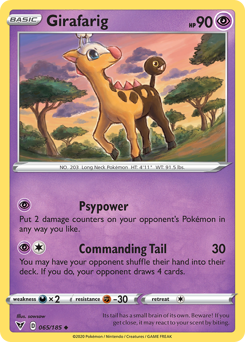 Girafarig (065/185) [Sword & Shield: Vivid Voltage] | Mindsight Gaming