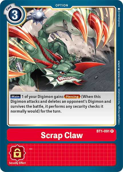 Scrap Claw [BT1-091] [Release Special Booster Ver.1.5] | Mindsight Gaming