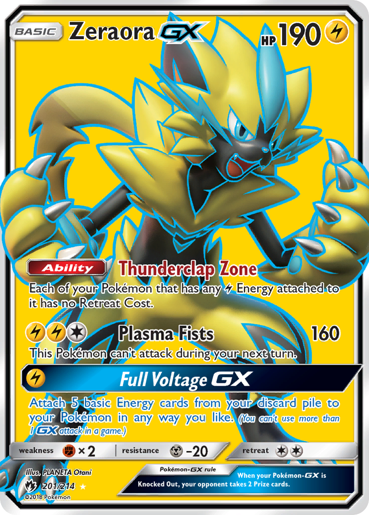 Zeraora GX (201/214) [Sun & Moon: Lost Thunder] | Mindsight Gaming