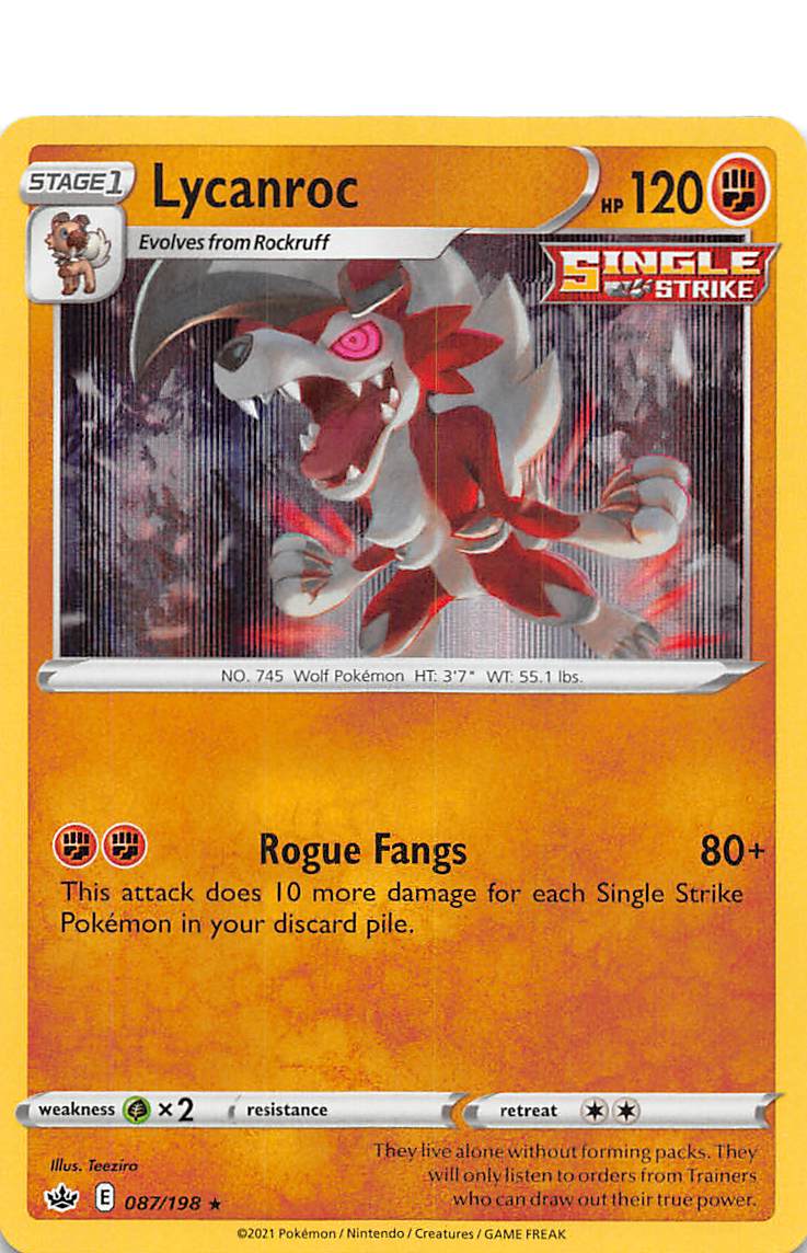 Lycanroc (087/198) [Sword & Shield: Chilling Reign] | Mindsight Gaming