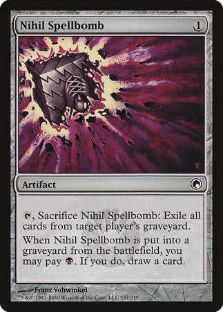 Nihil Spellbomb [Scars of Mirrodin] | Mindsight Gaming