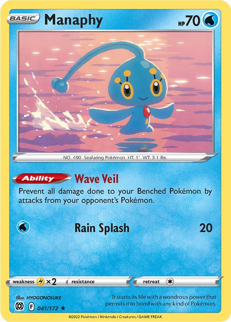 Manaphy (041/172) [Sword & Shield: Brilliant Stars] | Mindsight Gaming