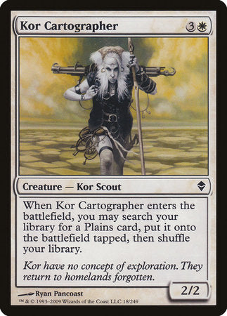 Kor Cartographer [Zendikar] | Mindsight Gaming