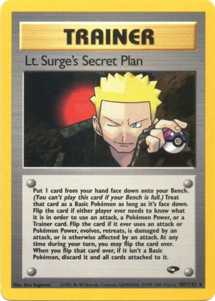 Lt. Surge's Secret Plan (107/132) [Gym Challenge Unlimited] | Mindsight Gaming