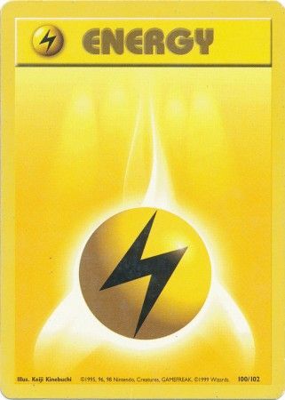 Lightning Energy (100/102) [Base Set Unlimited] | Mindsight Gaming