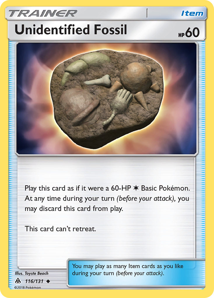 Unidentified Fossil (116/131) [Sun & Moon: Forbidden Light] | Mindsight Gaming