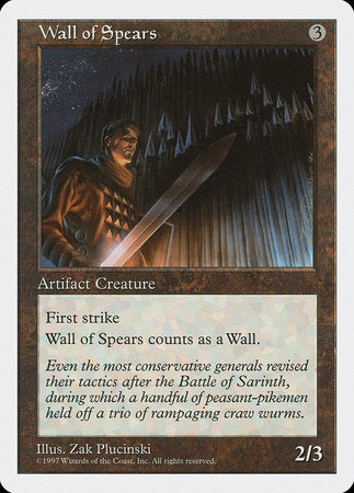 Wall of Spears [Fifth Edition] | Mindsight Gaming