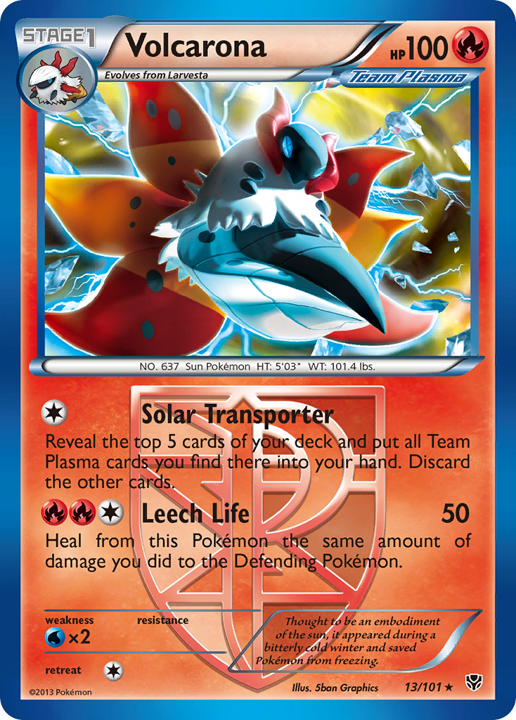 Volcarona (13/101) [Black & White: Plasma Blast] | Mindsight Gaming