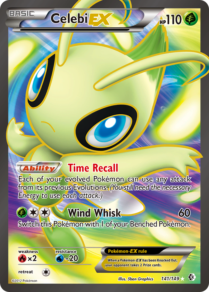 Celebi EX (141/149) [Black & White: Boundaries Crossed] | Mindsight Gaming