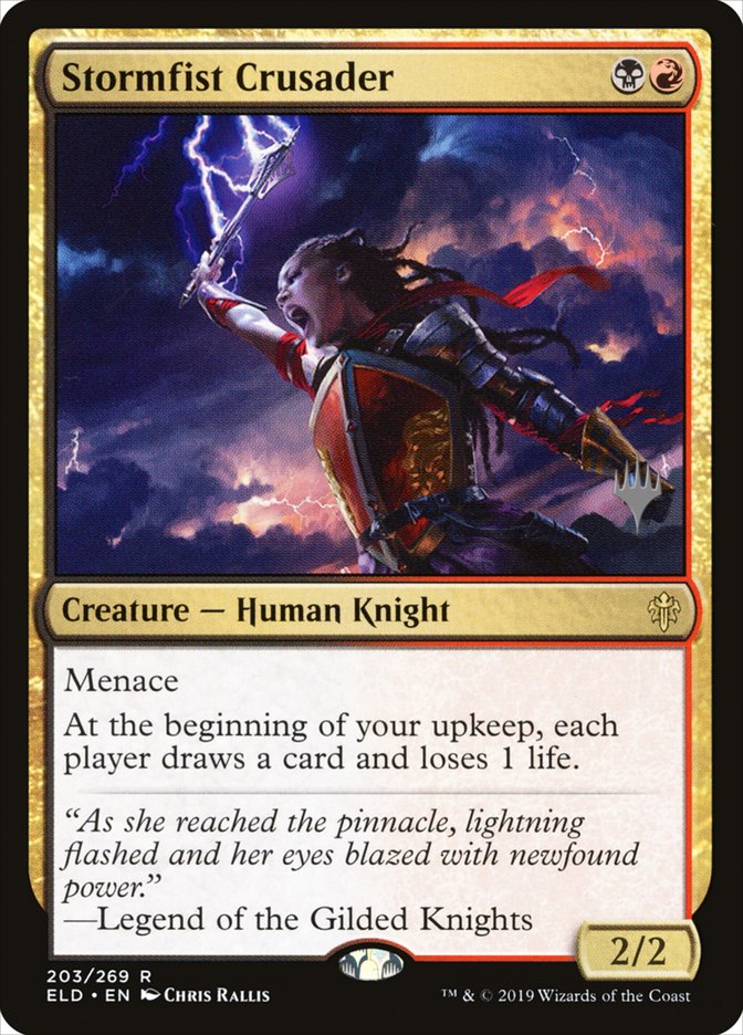 Stormfist Crusader (Promo Pack) [Throne of Eldraine Promos] | Mindsight Gaming