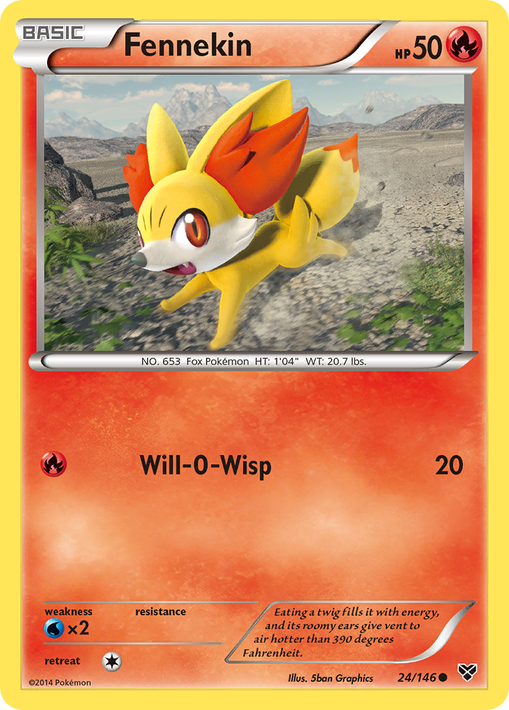 Fennekin (24/146) [XY: Base Set] | Mindsight Gaming