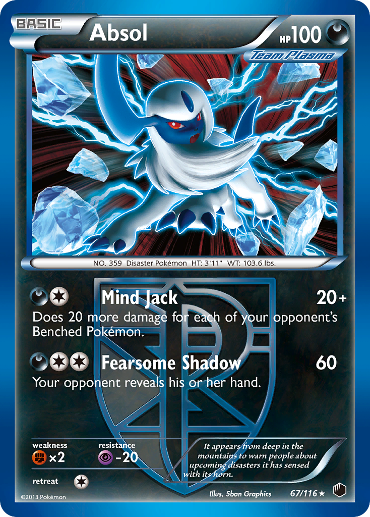 Absol (67/116) [Black & White: Plasma Freeze] | Mindsight Gaming