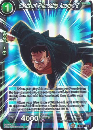 Bonds of Friendship Android 8 (Reprint) (BT6-114) [Battle Evolution Booster] | Mindsight Gaming