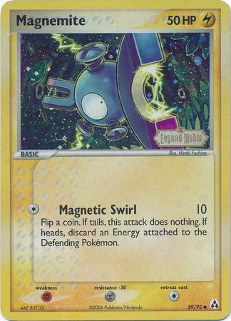 Magnemite (59/92) (Stamped) [EX: Legend Maker] | Mindsight Gaming