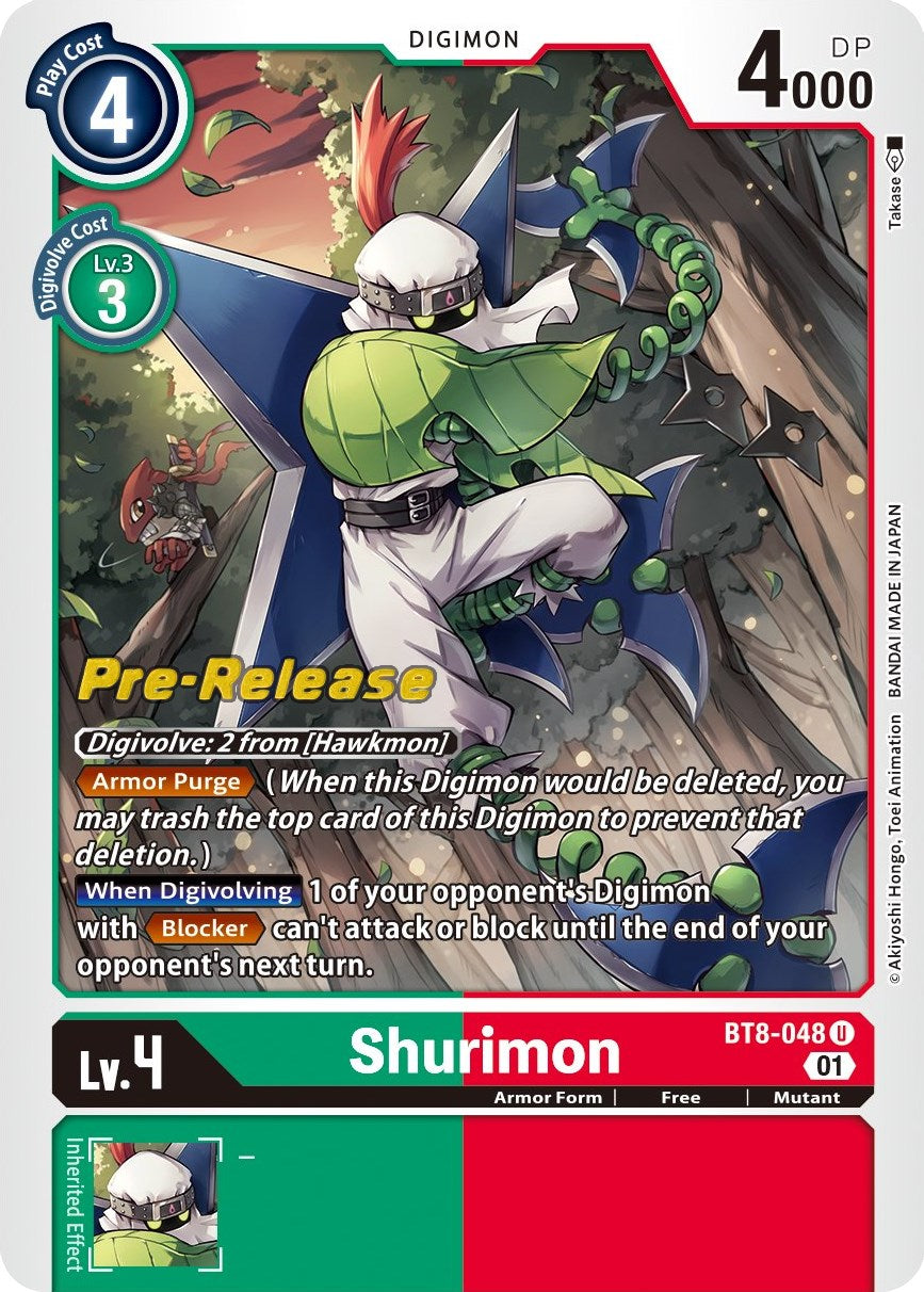 Shurimon [BT8-048] [New Awakening Pre-Release Cards] | Mindsight Gaming