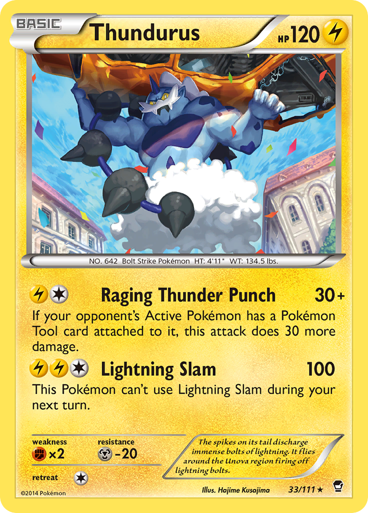 Thundurus (33/111) [XY: Furious Fists] | Mindsight Gaming