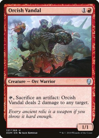 Orcish Vandal [Dominaria] | Mindsight Gaming