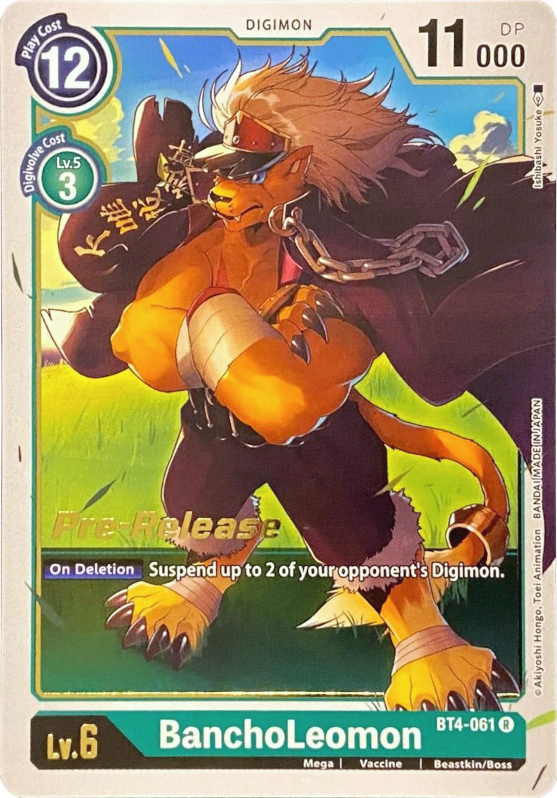 BanchoLeomon [BT4-061] [Great Legend Pre-Release Promos] | Mindsight Gaming