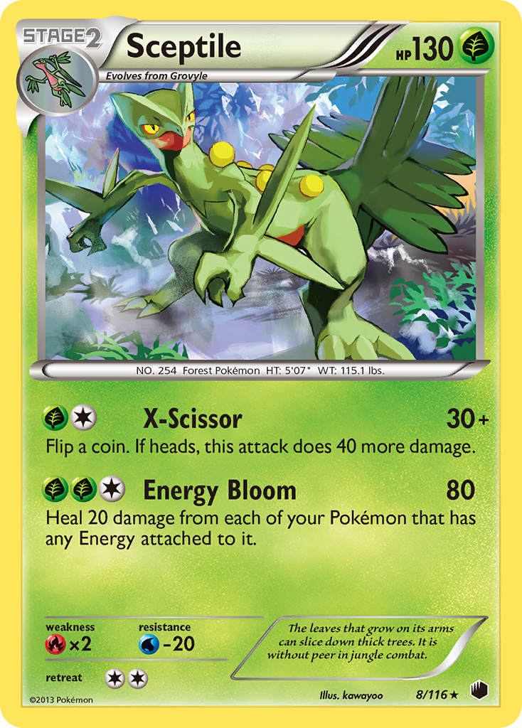 Sceptile (8/116) [Black & White: Plasma Freeze] | Mindsight Gaming