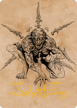 Bhaal, Lord of Murder Art Card (Gold-Stamped Signature) [Commander Legends: Battle for Baldur's Gate Art Series] | Mindsight Gaming