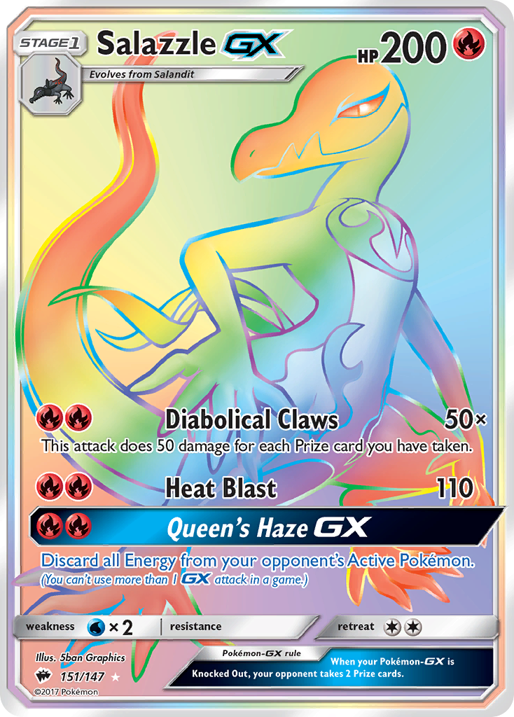 Salazzle GX (151/147) [Sun & Moon: Burning Shadows] | Mindsight Gaming