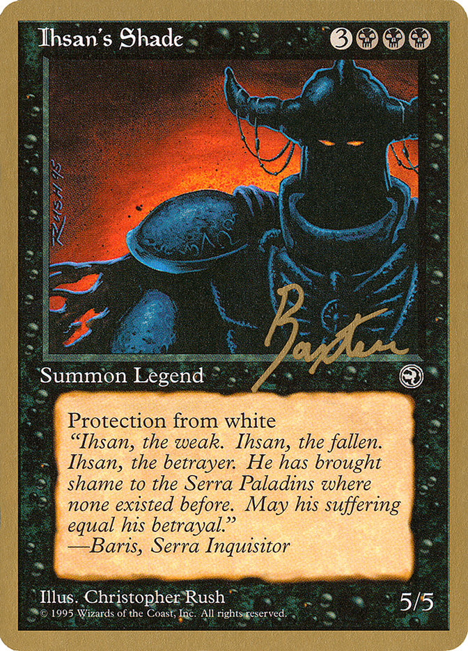 Ihsan's Shade (George Baxter) [Pro Tour Collector Set] | Mindsight Gaming