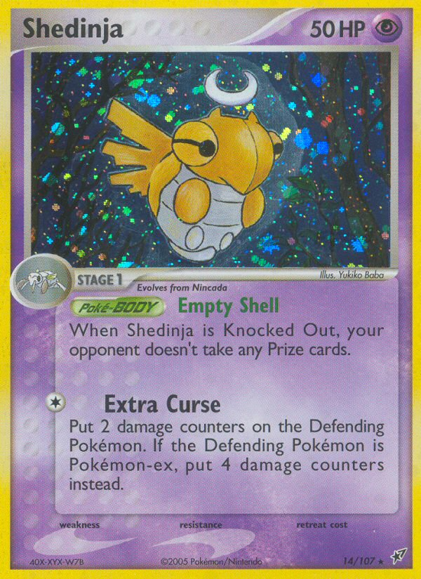 Shedinja (14/107) [EX: Deoxys] | Mindsight Gaming