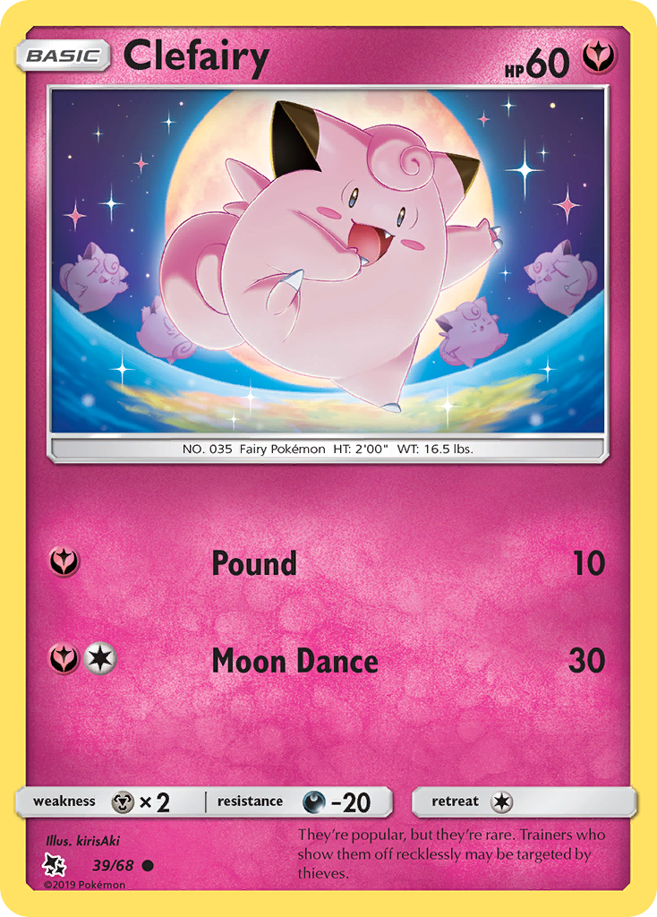 Clefairy (39/68) [Sun & Moon: Hidden Fates] | Mindsight Gaming