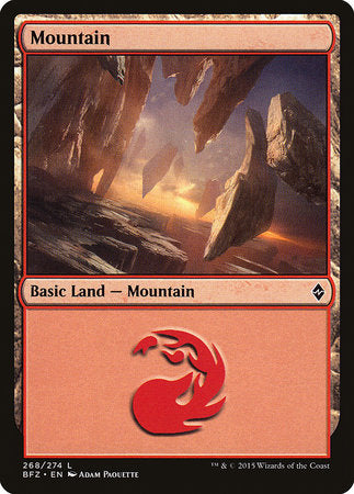 Mountain (268) [Battle for Zendikar] | Mindsight Gaming