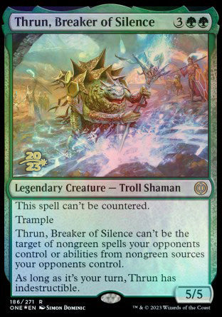 Thrun, Breaker of Silence [Phyrexia: All Will Be One Prerelease Promos] | Mindsight Gaming
