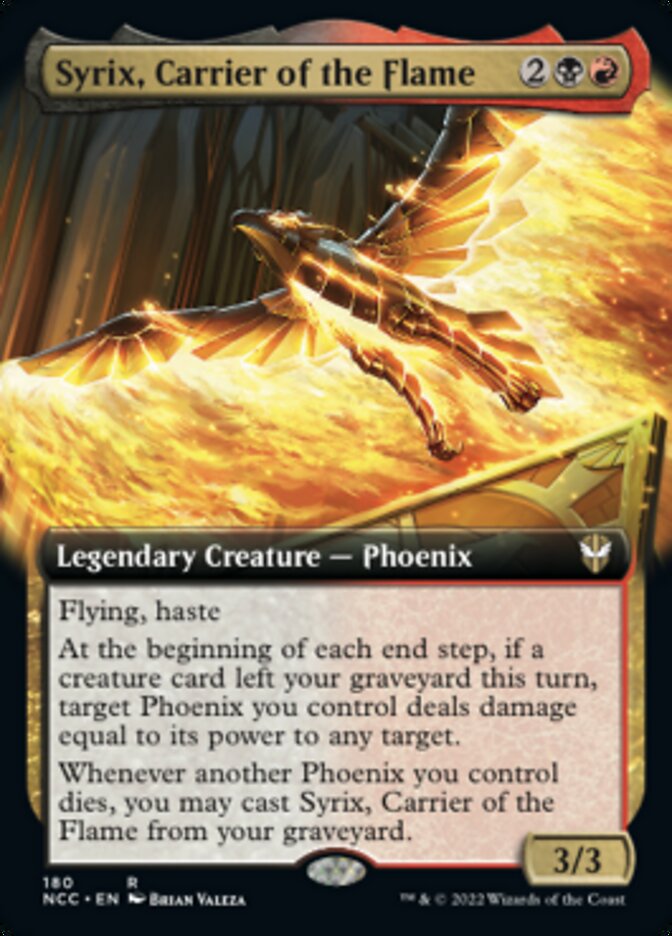 Syrix, Carrier of the Flame (Extended Art) [Streets of New Capenna Commander] | Mindsight Gaming