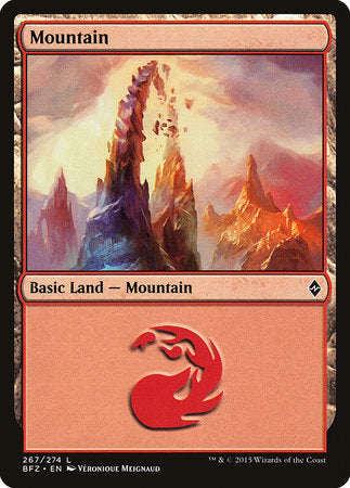 Mountain (267) [Battle for Zendikar] | Mindsight Gaming