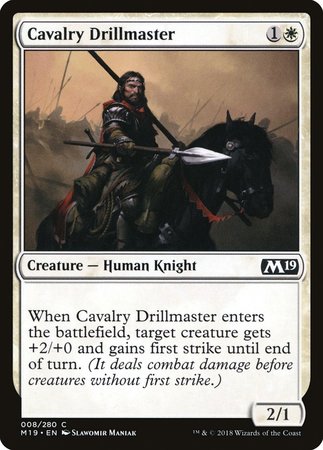 Cavalry Drillmaster [Core Set 2019] | Mindsight Gaming