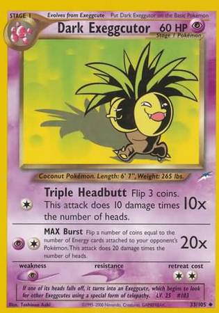 Dark Exeggutor (33/105) [Neo Destiny Unlimited] | Mindsight Gaming