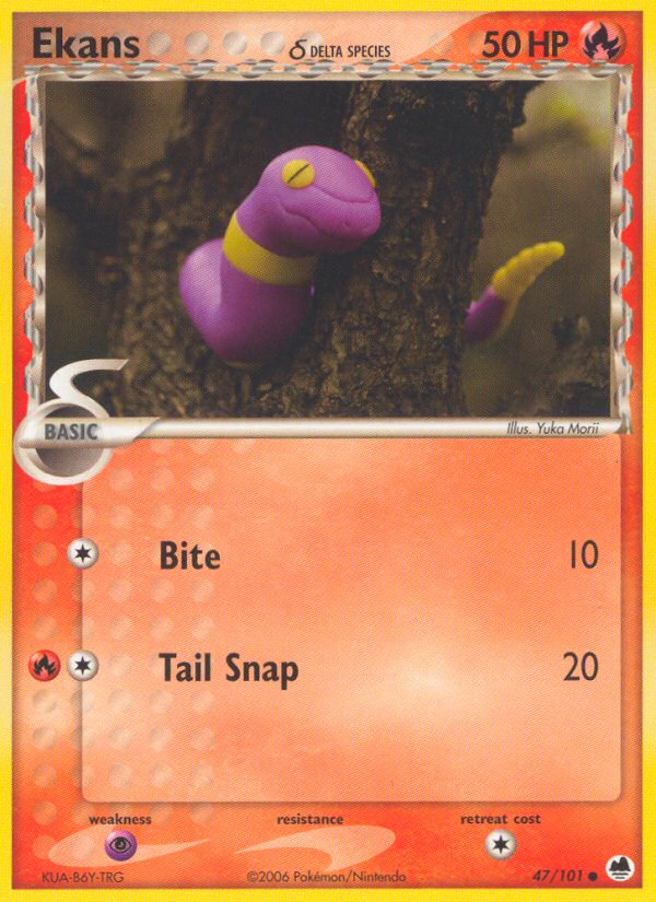 Ekans (47/101) (Delta Species) [EX: Dragon Frontiers] | Mindsight Gaming