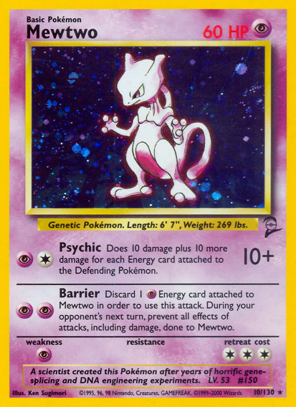 Mewtwo (10/130) [Base Set 2] | Mindsight Gaming