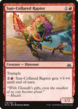 Sun-Collared Raptor [Rivals of Ixalan] | Mindsight Gaming