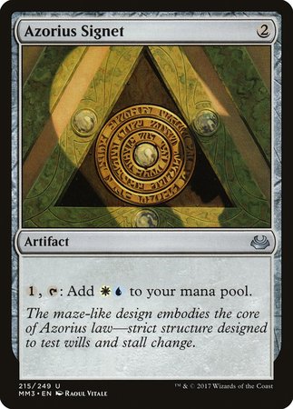 Azorius Signet [Modern Masters 2017] | Mindsight Gaming