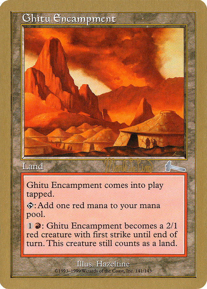 Ghitu Encampment (Mark Le Pine) [World Championship Decks 1999] | Mindsight Gaming