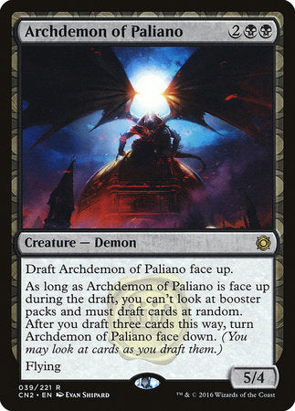 Archdemon of Paliano [Conspiracy: Take the Crown] | Mindsight Gaming