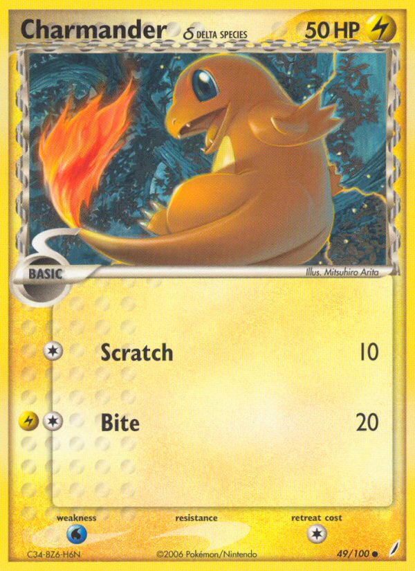 Charmander (49/100) (Delta Species) [EX: Crystal Guardians] | Mindsight Gaming