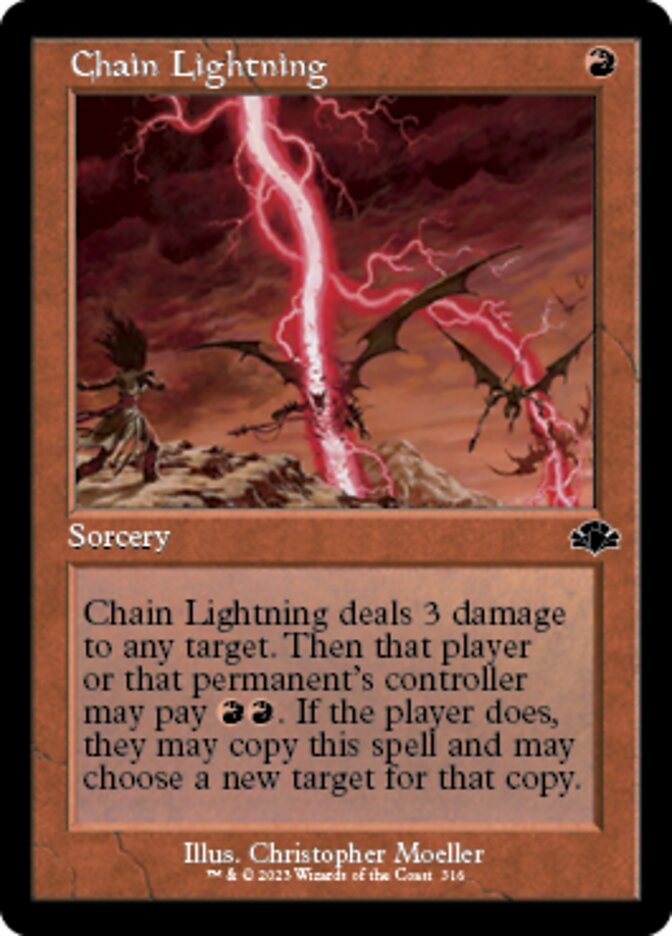 Chain Lightning (Retro) [Dominaria Remastered] | Mindsight Gaming