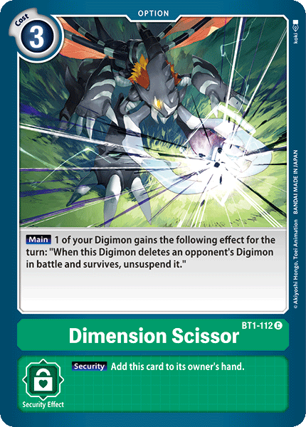 Dimension Scissor [BT1-112] [Release Special Booster Ver.1.0] | Mindsight Gaming